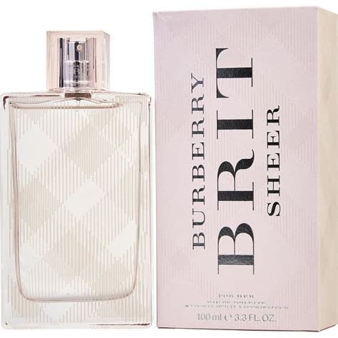 burberry brit sheer for her edt 100ml|burberry brit sheer gift set.